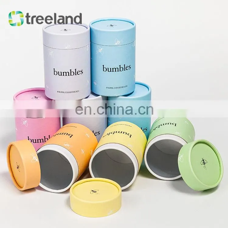 Colored Logo Honey Spoons Paper Tube Cardboard Tube Cylinder Boxes
