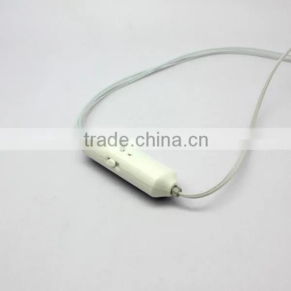 New arrival ! in- ear luminous earphones and luminous earphone headset with remote control and mic
