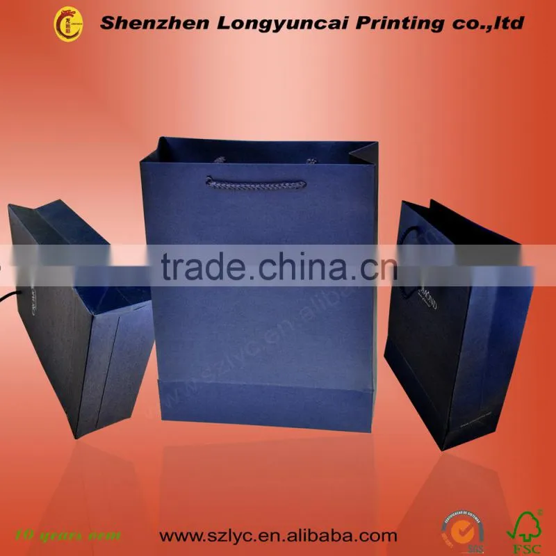 Hot foil stamping custom paper bag, jewelry paper bag , handmade paper bag with competitive price