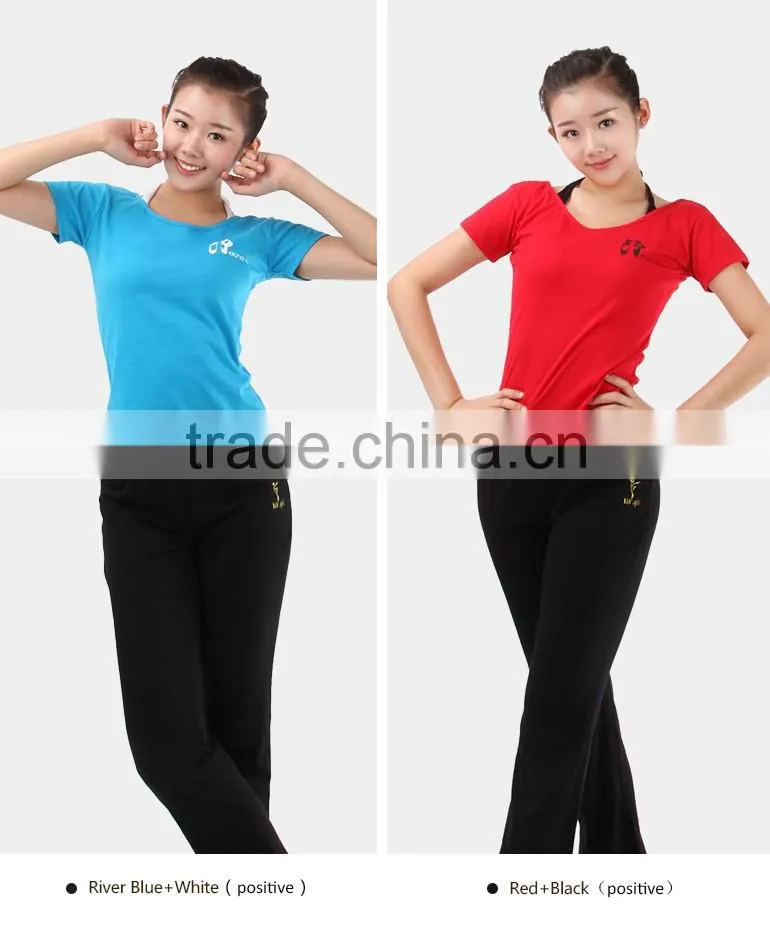 Girls Dance and Sports Tee Shirts, Short Sleeve Dance Tops
