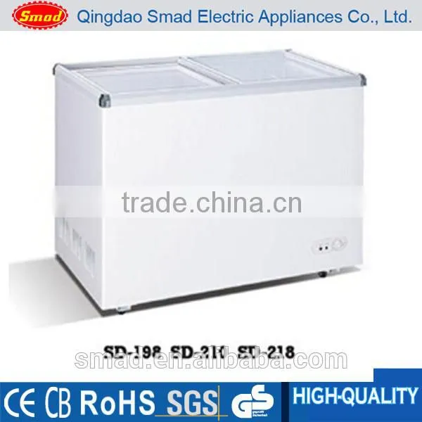 CE/CB/ROHS marked chest freezer for ice cream at hot sales