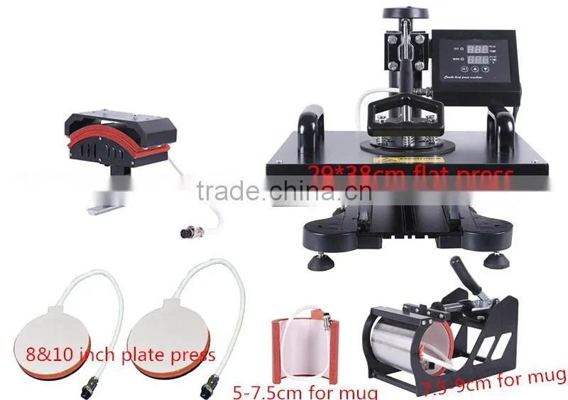 6 in 1 combo heat transfer press heat transfer film printing machine