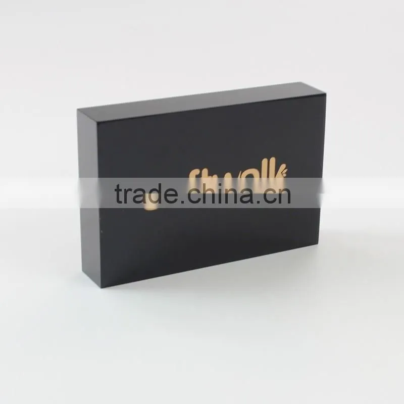 Black Lucite Sign Block Black Perspex Branding Block