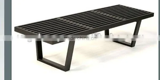 outdoor wood bench
