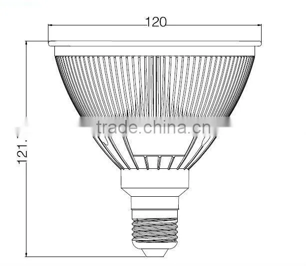 E26 110V 120w equivalent yellow led par38 lamp