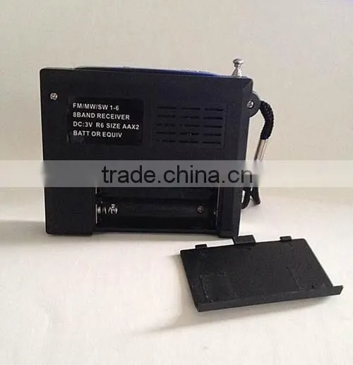 8 bands receiver Worldwide Frequency Cheap multi-functional am fm sw portable radio
