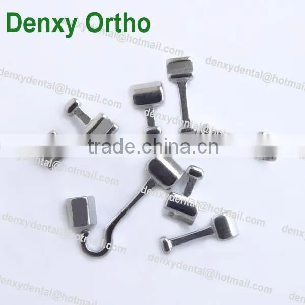 Orthodontic bondable lingual button mesh base lingual button