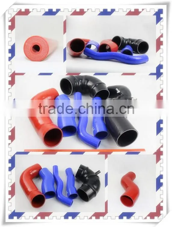 China Blue/Red/Black Automotive Custom Formed Soft Silicone Water Hose