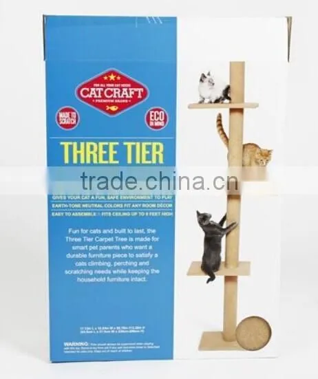 Wood Simple Style Large Cat House,Cat Trees/ Cat Toy Cat Catnip