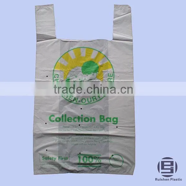 ABC Biodegradable PE Plastic Donation Bag With Printing For Collection