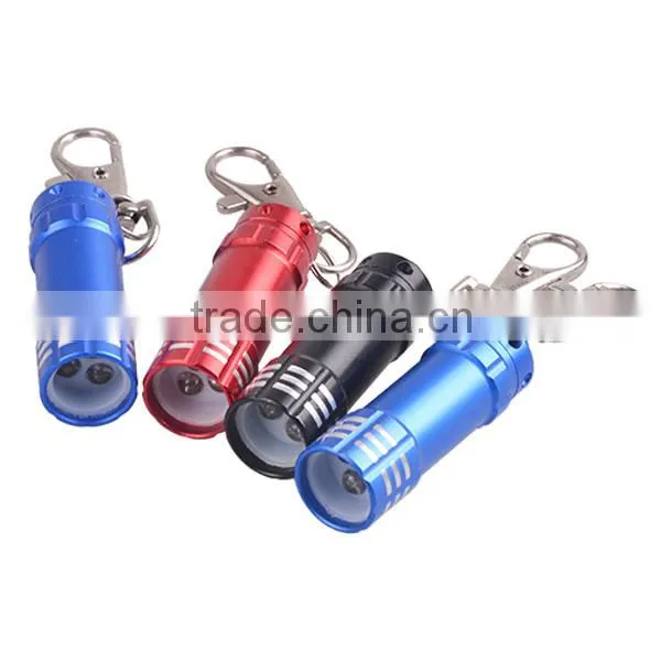 Factory Price Metal Aluminum LED Key Chain Mini Flashlight Keychain Light Torch LED Keyring