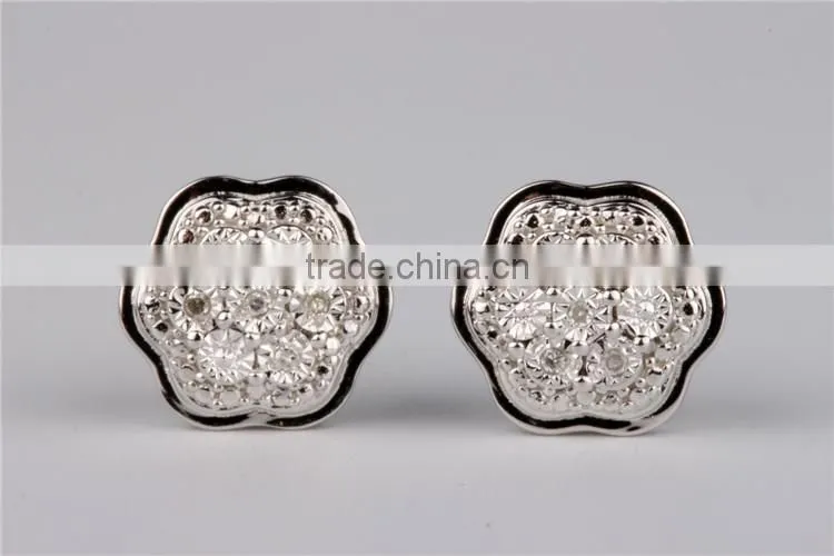 latest AAA Zircon 925 silver earring