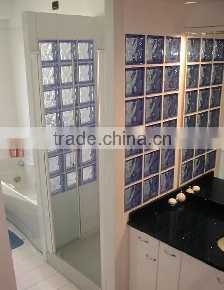Decorative clear glass brick and block