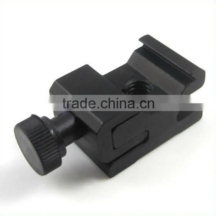 1/4 Screw Flash hot and cold shoe Mount adapter for LED Flash Light photography studio Light