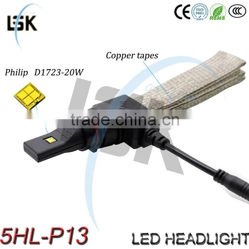 G5 car led headlight P13 20w fanless new design plug and play led car headlight
