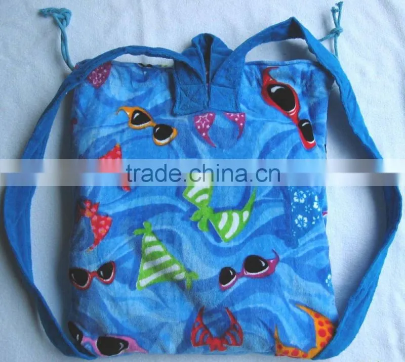 Wholesaler Custom Reactive Beach Towel Backpack