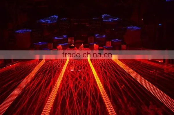 Stage lighting pure diode 8 heads red single beam laser light