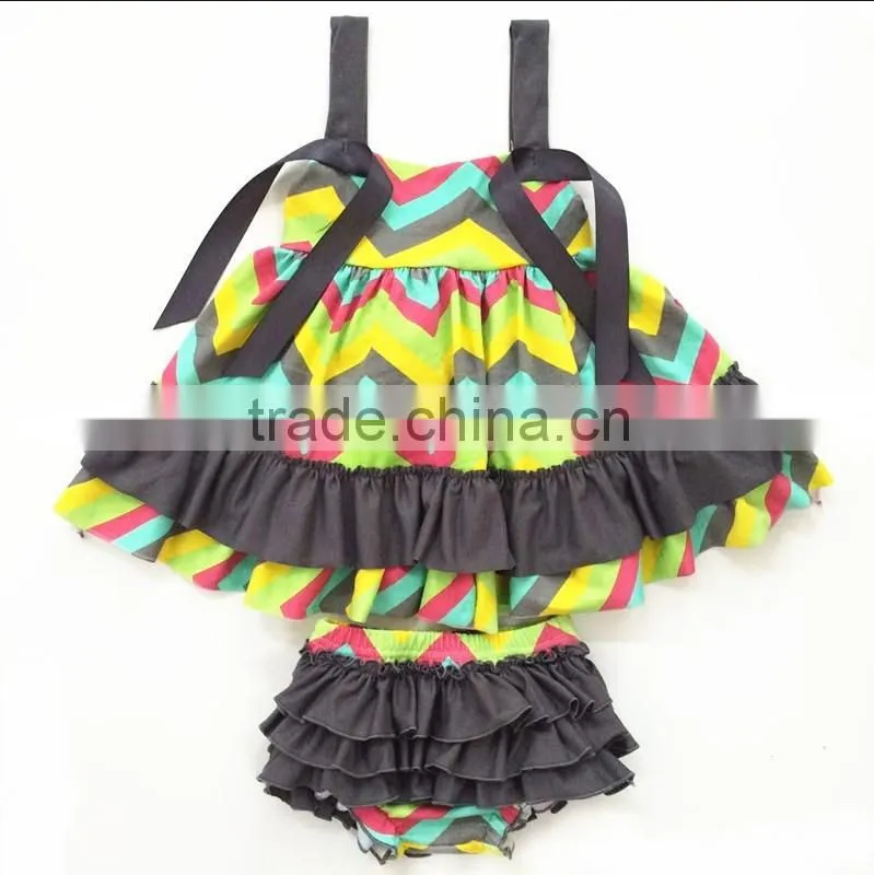 cute kids boutique set wholesae infant swing top set baby girls clothes