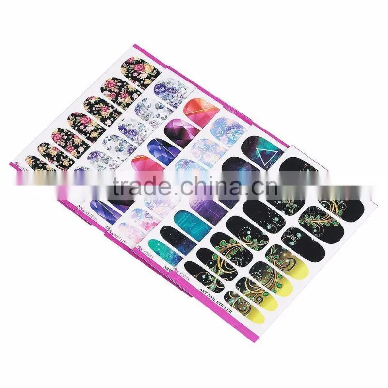 K5633 K5653 K5711B K5721B K5708B Nail Sticker Manicure Decor Decal Tools Rose Floral Butterfly Galaxy Patterns Water Transfers S
