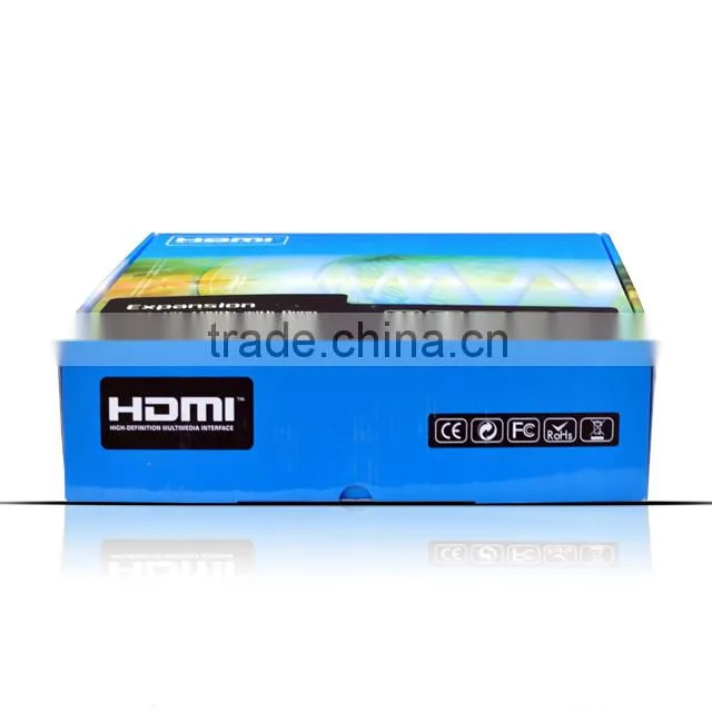 HDMI Switcher 3x1 Metal house, gift box , IR&Power