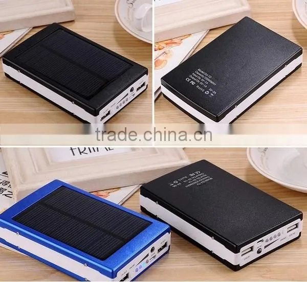 AWC710 10000mAh Universal Hi-tech Waterproof Solar Power Bank Portable Solar Panel Charger With Led Light