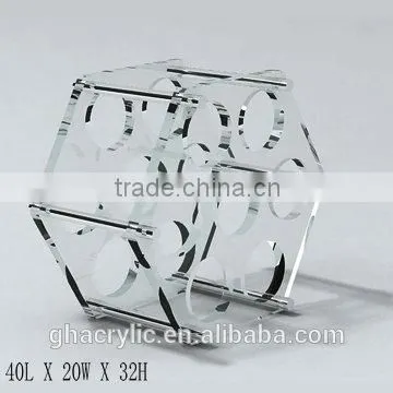 GH-RZ258 Shenzhen Guihe factory direct sale cheap acrylic wine display rack wholesale bottle rack / holder