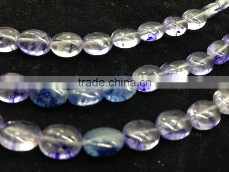 Whole Sale Price 10*8*5mm Blue Cherry Quartz oval beads 16''L/strand Natural Stone Beads Gemstone Semi-Precious Stone&Gemstone