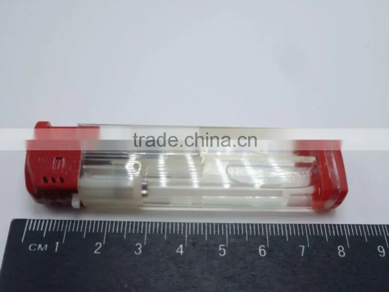 Transparent colored safety cap gas electronic lighter