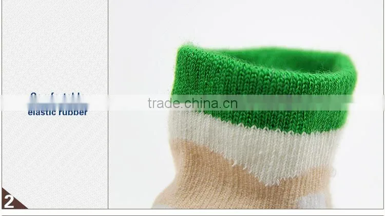 Newest baby socks with stripe and cartoon pattern printed