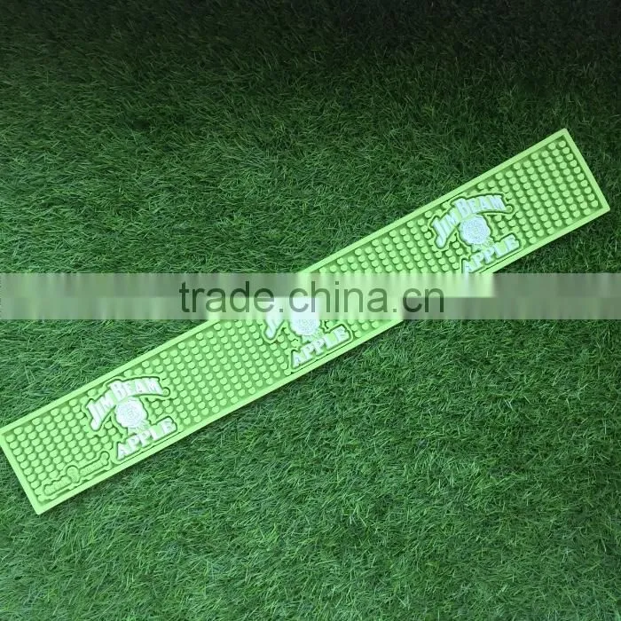 6P free promotional plastic rubber bar mat