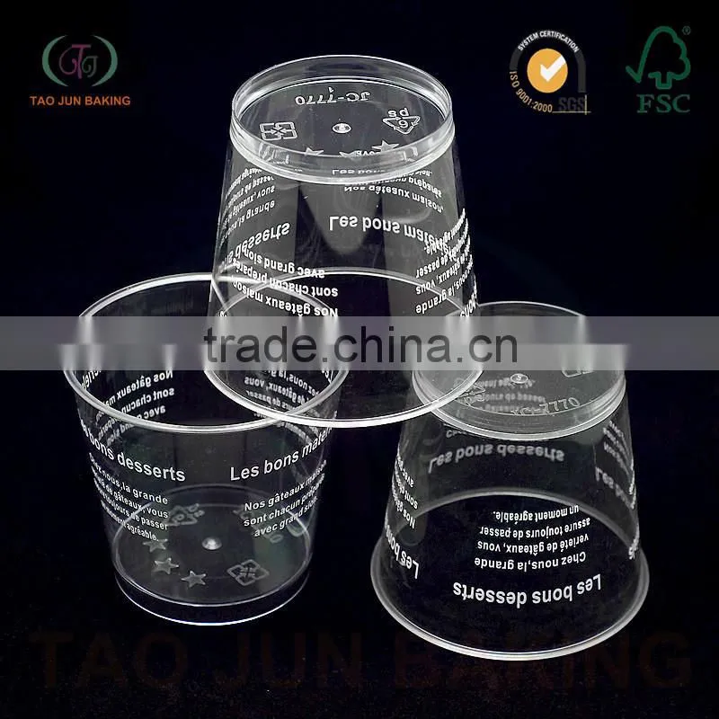 non- toxic plastic jelly cups mousse cups multifunctional Guangzhou Factory Produced