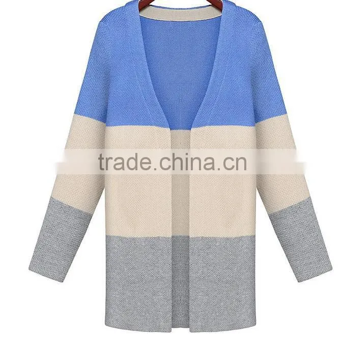 2014 new arrival stylish cotton v-collar cardigan models sweater for ladies