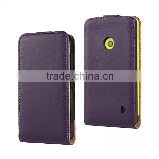 For Nokia 525 Case Cover Luxury Pouch Top Leather Flip Bag