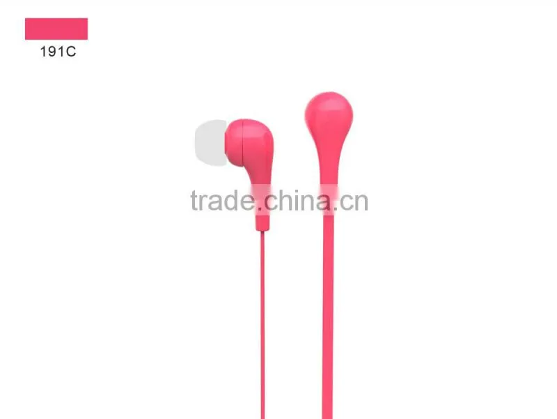 2015 New Design Mini Mobile Phone Wired Earphone Earbuds Free Sample