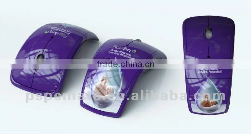 Custom 2.4G Wireless Foldable Folding Optical Mouse Mice for Shenzhen factory direly sale