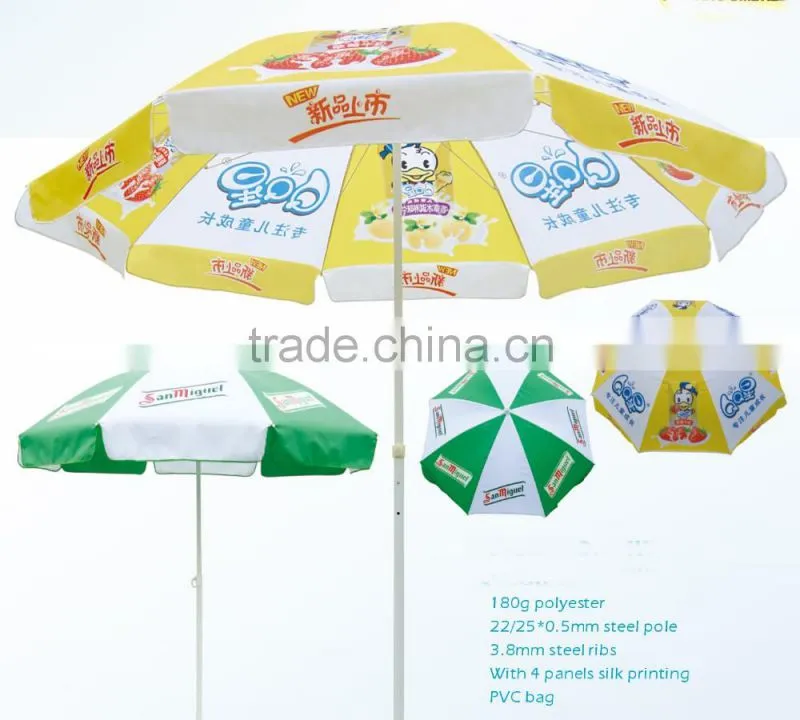 Hot Sell 2.2M 8 Panel Oxford Advertising Umbrella With Heat Transfer Printing Made in China