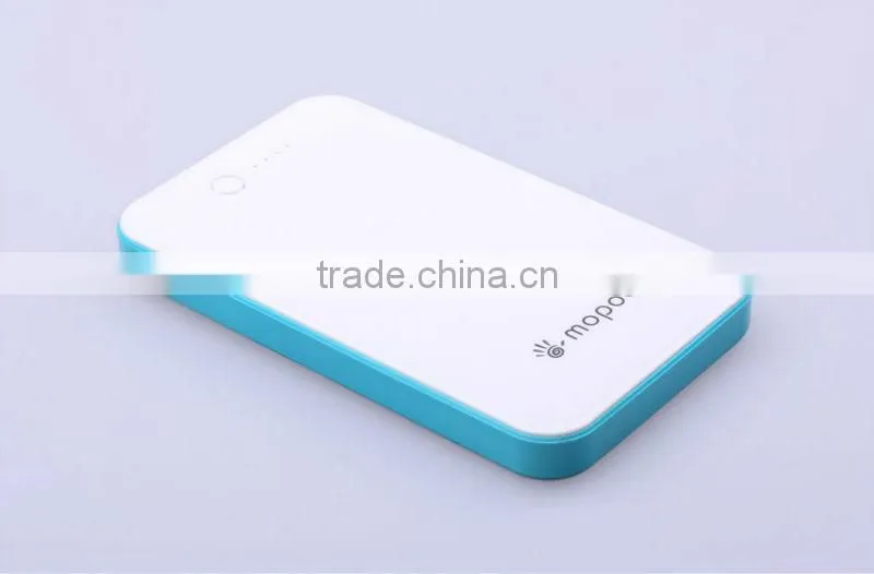 High real capacity portable phone charger with LED hand lamp for smart phone of 8000mAh (M523)