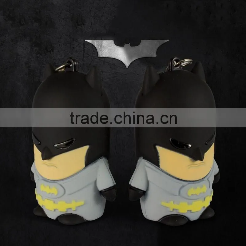 Bat Man LED light flash keychain