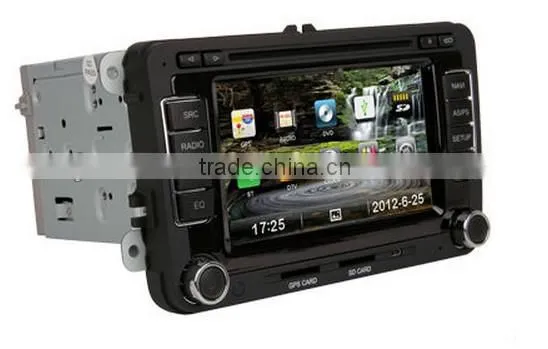 In dash auto radio dvd player for Volkswagen gps