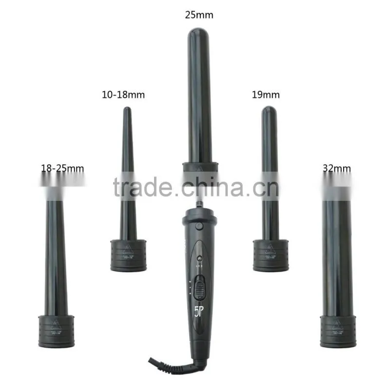 led lcd tempreture display hair rollers with 3 or 5 sizes