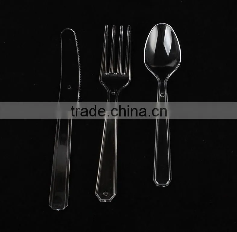 High quality plastic flatware, disposable plastic cutlery