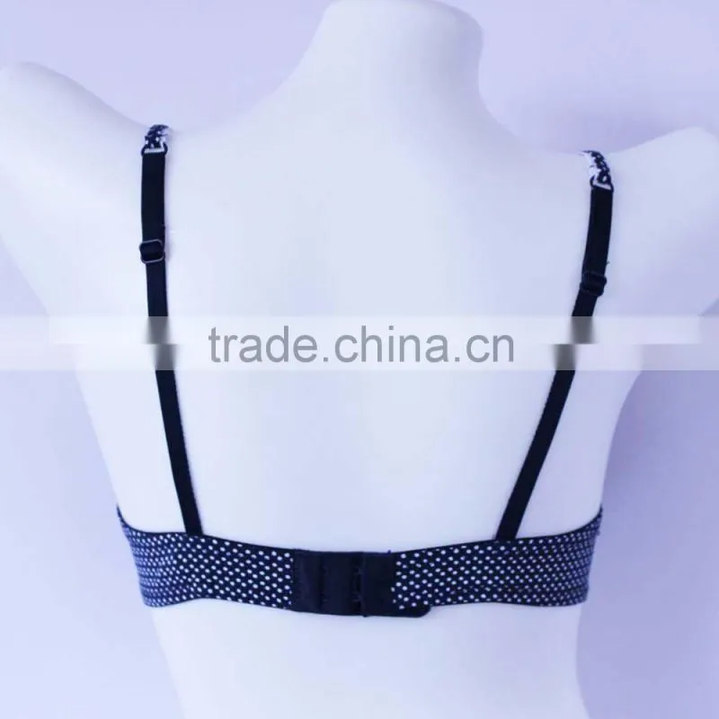 China bra factory dot print girls underwear bra new design