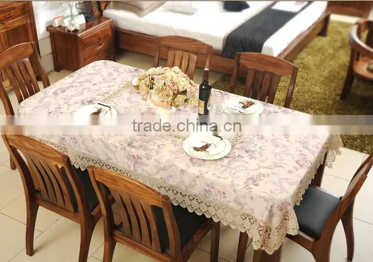 2016 hot sale Europe-style polyester jacquard table cloth for wedding banquet