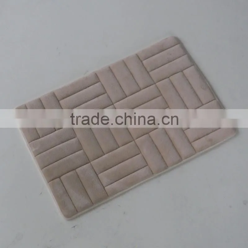 new design fleece floor mat with anti slip base