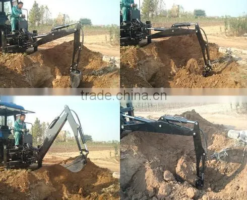 mini tractor with backhoe
