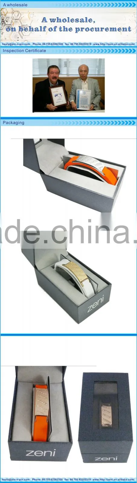 lowest ex-factory price High-quality silicone energy bracelet
