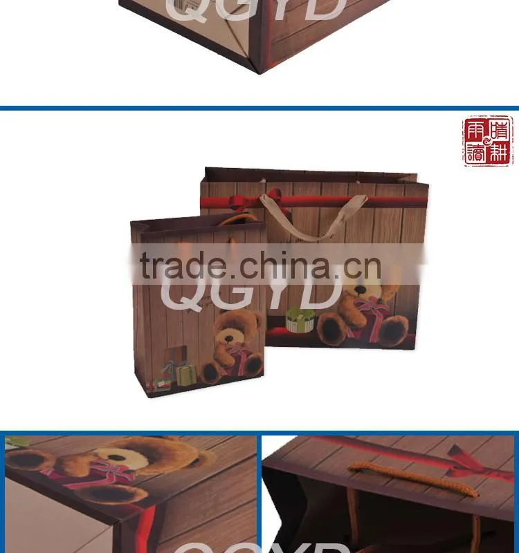 Decorative christmas paper bag paper bag hs code paper hand bag