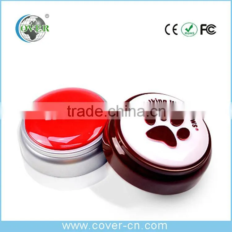 Factory Price& Programmable LED Light Sound Button/ USB Easy Push Button For Gifts