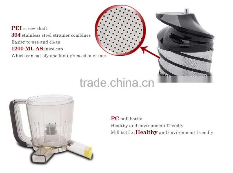 2015 Sugoal home appliance electric vegetable juice extractor