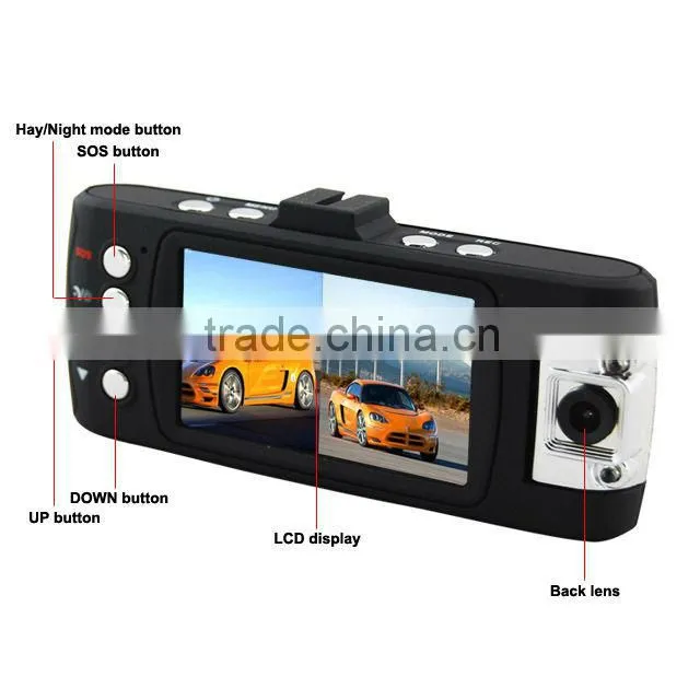 Hot sale 2.7 inch 1080P display Dual channel car dvr